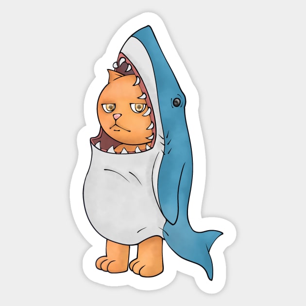 CatShark Sticker by Tiny Design